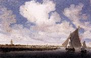 Salomon van Ruysdael, Sailboats on the Wijkermeer